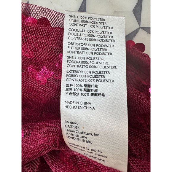 Maeve By Anthropologie Sequined Tie-Strap V-Neck Tank Top Medium Burgundy - Picture 10 of 15